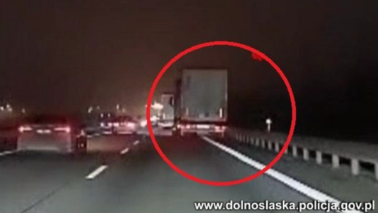 A4: kierowca ciężarówki z 3 promilami!