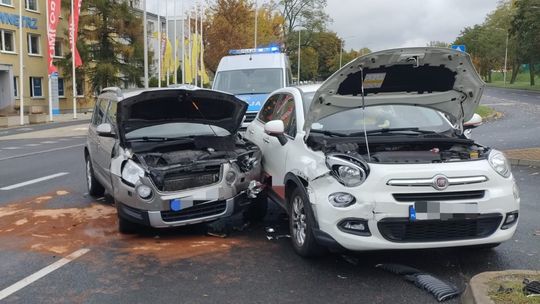 Dzisiejsza kolizja w Zielonej Górze