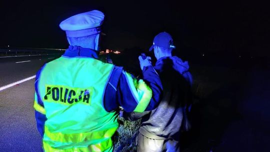 Jechał rowerem autostradą!