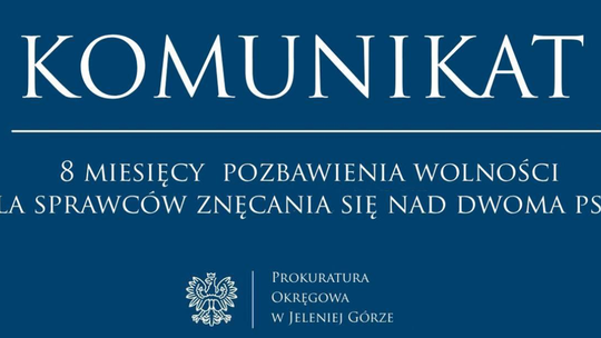 Jest wyrok dla pary, która znęcała się nad zwierzętami domowymi.