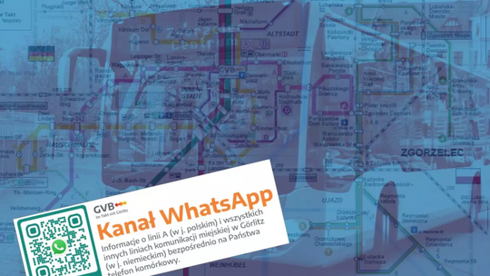 Korzystasz z komunikacji miejskiej między Zgorzelcem a Görlitz? Bądź na bieżąco dzięki WhatsApp