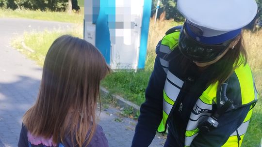 Mała fanka policji zaskoczyła funkcjonariuszy w Zielonej Górze