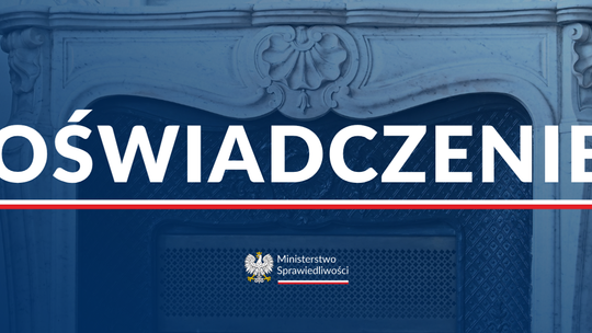 Minister Sprawiedliwości reaguje na zatrzymanie sędziego z Lubania