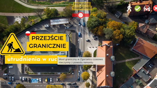 Most graniczny w Zgorzelcu czasowo nieczynny z powodu remontu