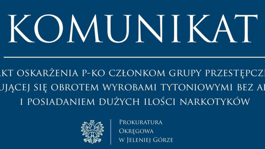 Narkotyki i nielegalny tytoń - zarzuty dla lidera grupy przestępczej