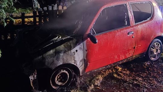 Olszyna: wczorajszy pożar osobówki Olszyna: wczorajszy pożar osobówki