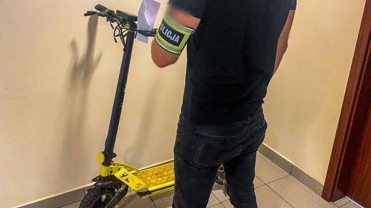 Policjanci odzyskali skradzioną hulajnogę wartą 3 tysiące złotych