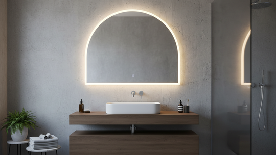 Półokrągłe Lustra LED: Połączenie Funkcjonalności i Designu