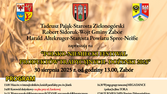 Polsko-Niemiecki Festiwal Produktów Tradycyjnych i Dożynki 2025 w Zaborze