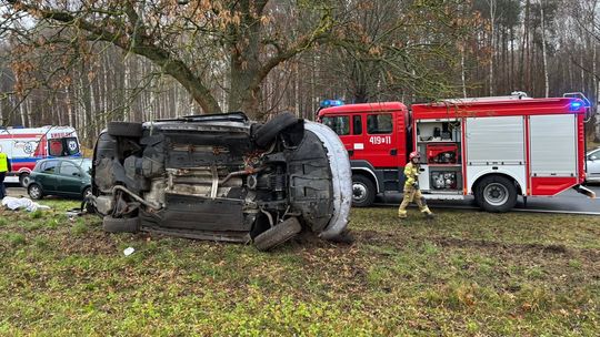 Poważny wypadek na DW 136