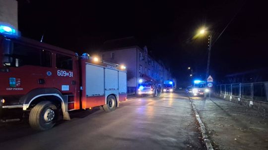 Pożar mieszkania w Pieńsku