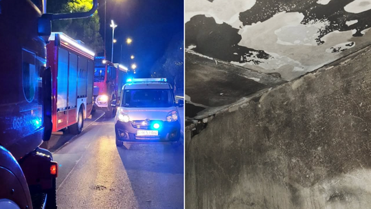 Pożar w bloku w Zgorzelcu! Policjanci z sąsiadem wyważyli drzwi – dramatyczna walka o życie seniorów