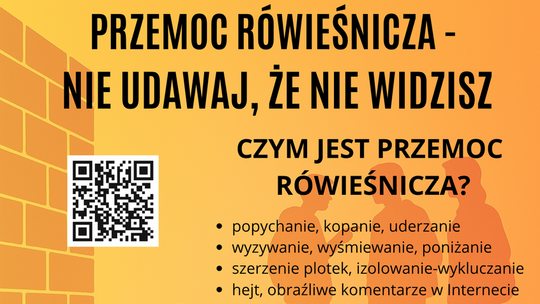 Przemoc rówieśnicza - nie udawaj, że nie widzisz!
