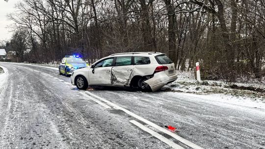 Sulęcin: zimowa aura i zwiększona liczba kolizji drogowych