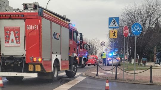 Ul. Kościuszki w Zgorzelcu: zderzenie trzech samochodów osobowych