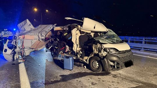 Wczorajszy wypadek na A4