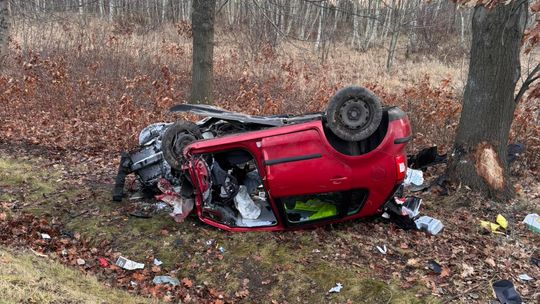AKTUALIZACJA: Wczorajszy wypadek w Koźminie i bohaterska reakcja strażaka