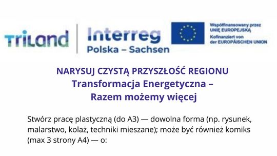 Weź udział w konkursie „Transformacja energetyczna - Razem możemy więcej”!