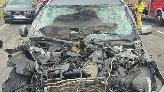 Wypadek na autostradzie A2