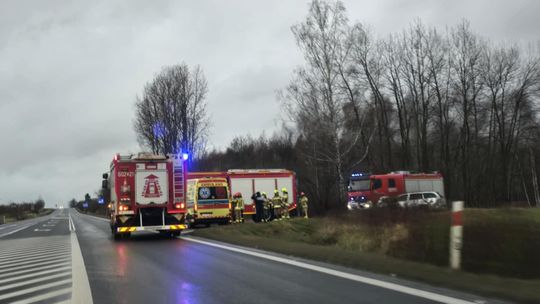 Wypadek na drodze 352: jedna osoba poszkodowana