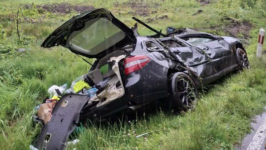 Wypadek na drodze nr 350