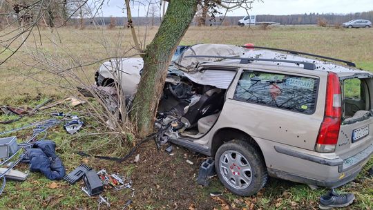 Zdarzenie drogowe między Pieńskiem a Dłużyną Dolną