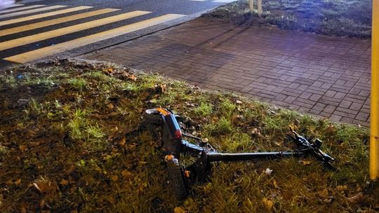 Zielona Góra: potrącenie dziecka na hulajnodze