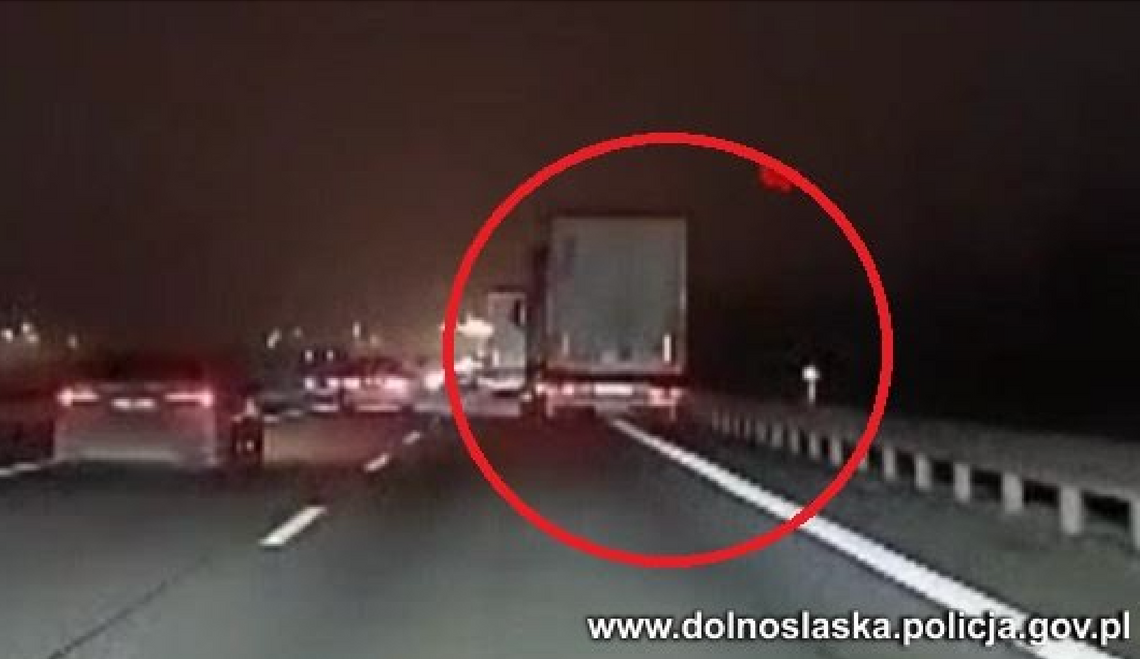 A4: kierowca ciężarówki z 3 promilami!