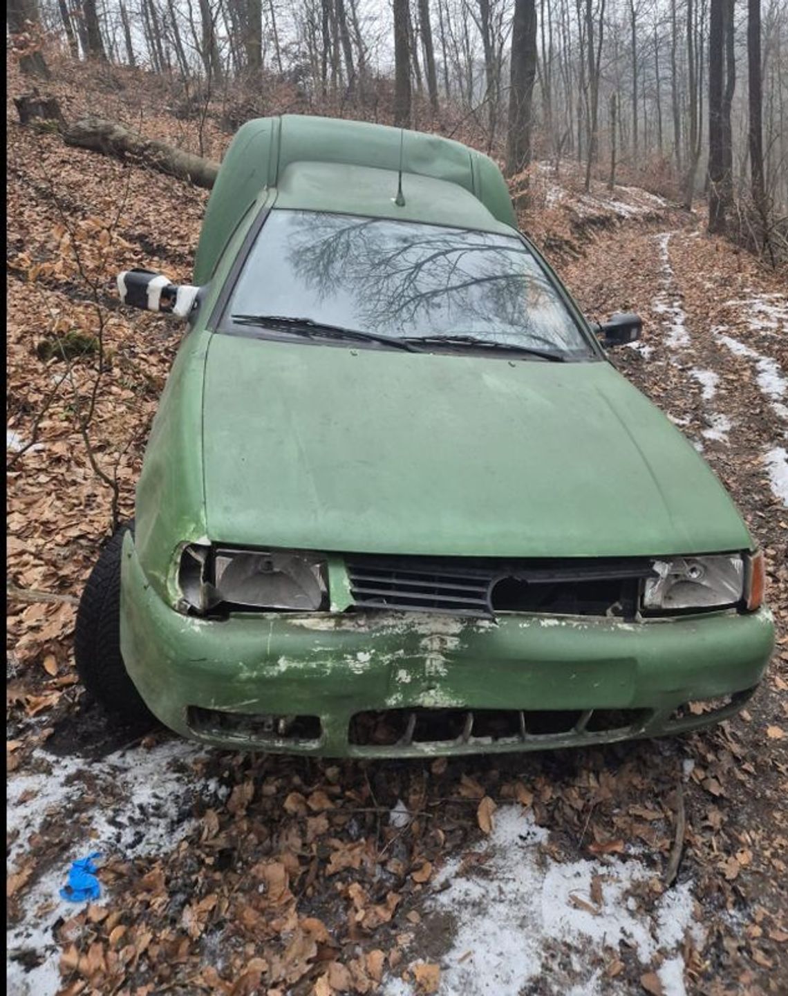 Bogatynia: zakopał się w trakcie ucieczki przed policją