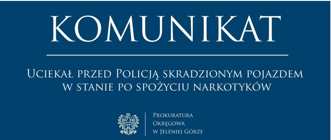 Bogatynia: zarzuty dla 41-latka, który uciekał skradzionym samochodem po narkotykach