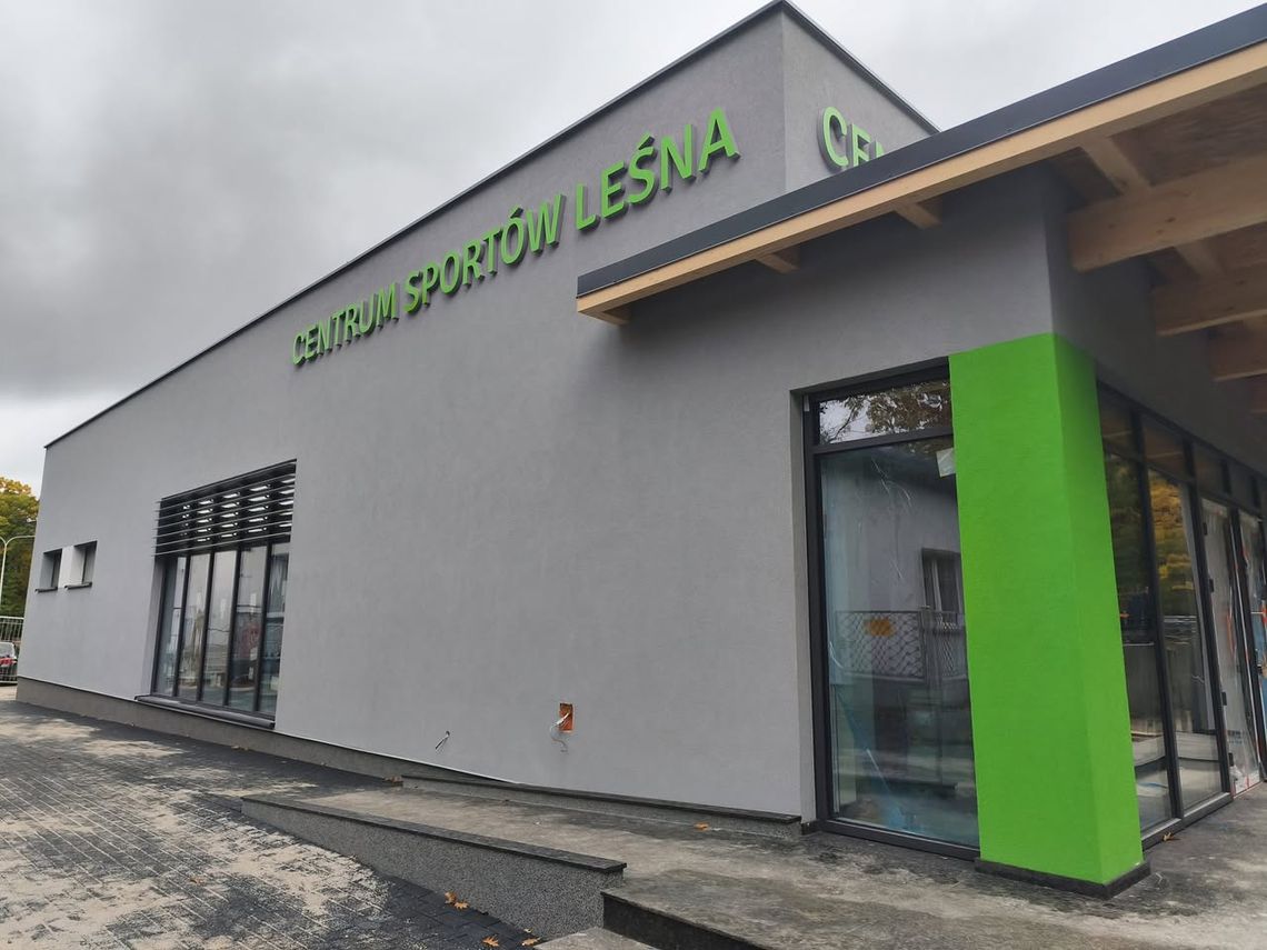 Centrum Sportów Leśna w Żarach - szybciej niż planowano!