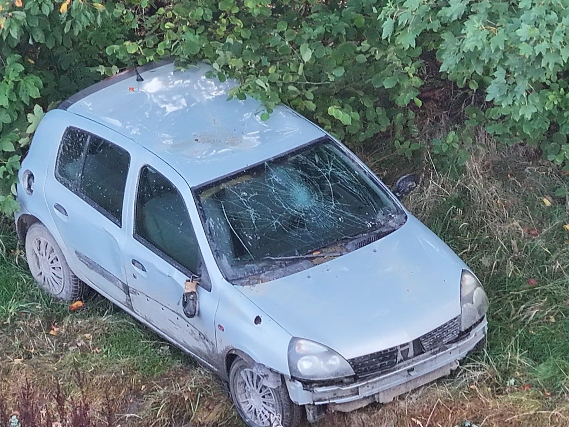 Dron Straży Miejskiej z Bogatyni ujawnił porzucony pojazd w lesie