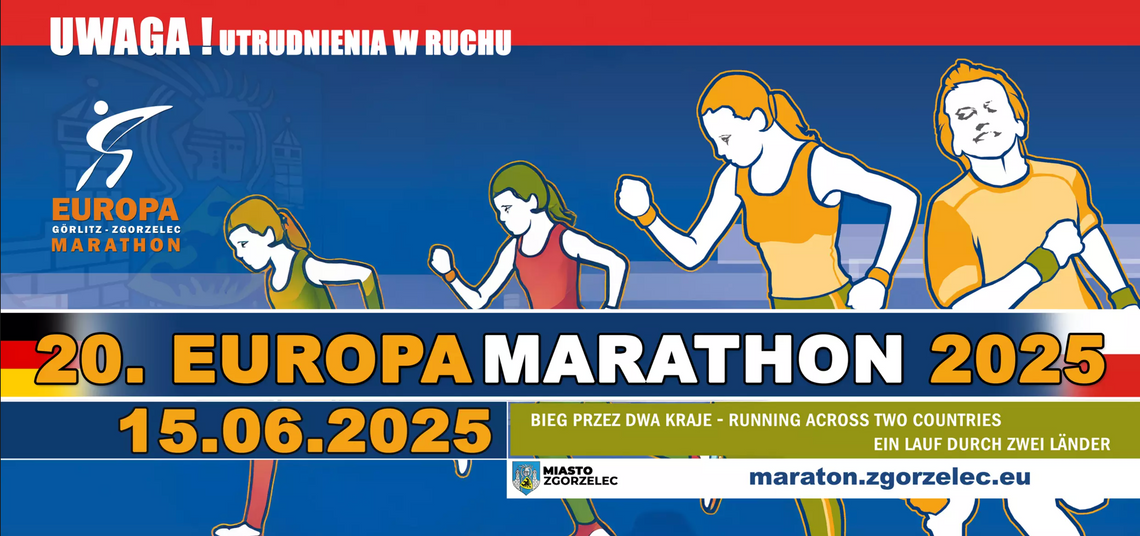 Europamarathon 2025 – informacje ogólne, utrudnienia w ruchu