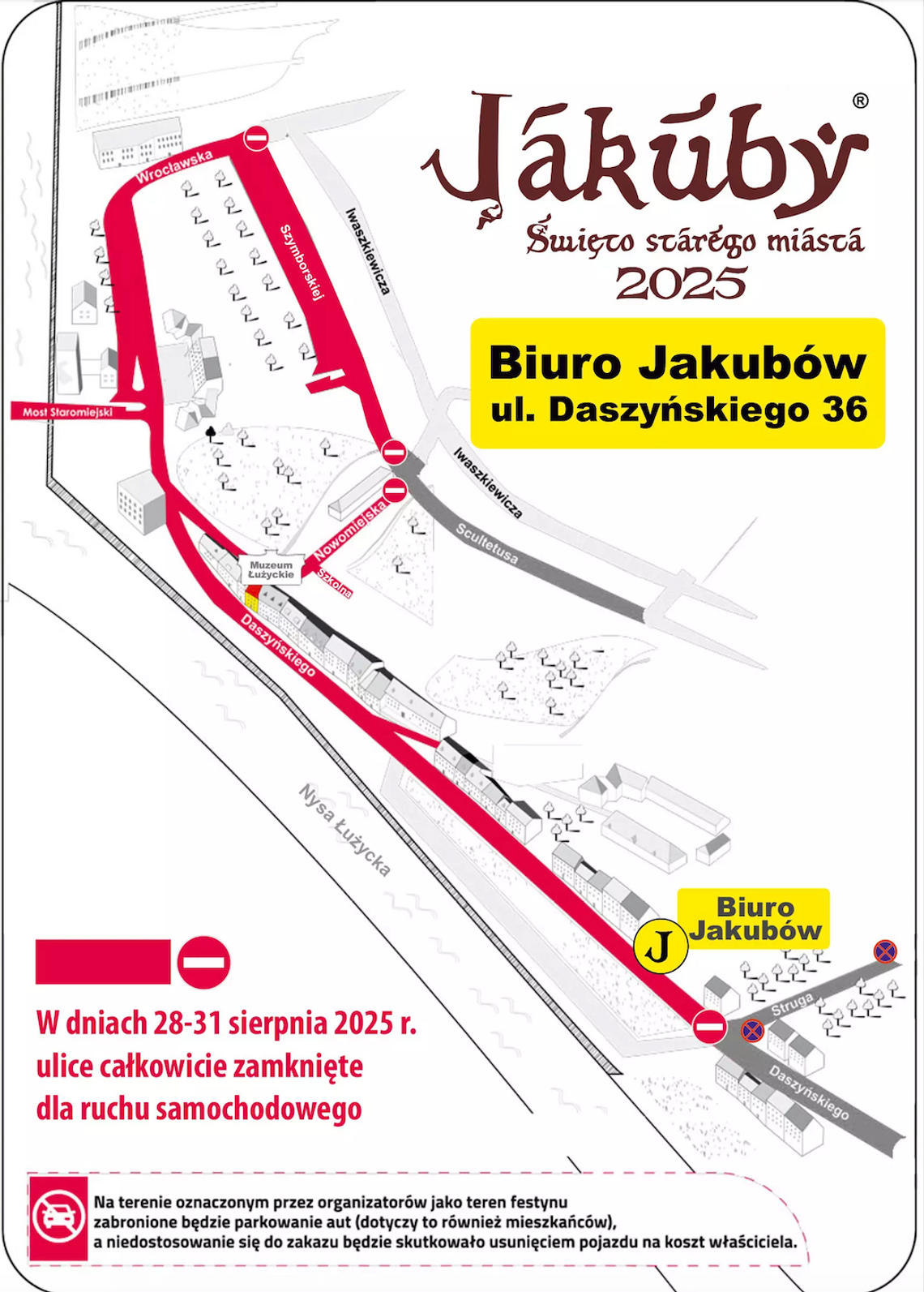 Jakuby - zmiany w organizacji ruchu i darmowa komunikacja miejska Jakuby - zmiany w organizacji ruchu i darmowa komunikacja miejska
