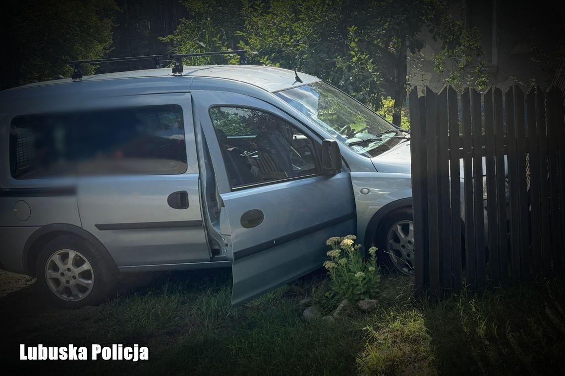 Lubuskie: Miał ponad 2 promile i wjechał w ogrodzenie