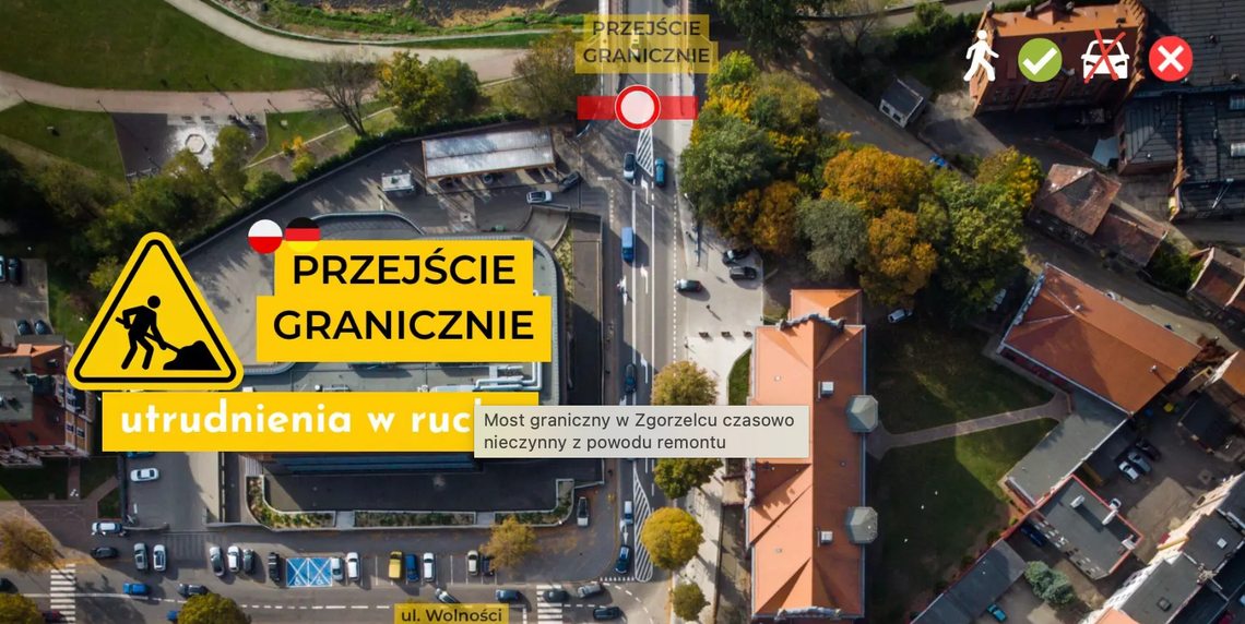 Most graniczny w Zgorzelcu czasowo nieczynny z powodu remontu Most graniczny w Zgorzelcu czasowo nieczynny z powodu remontu