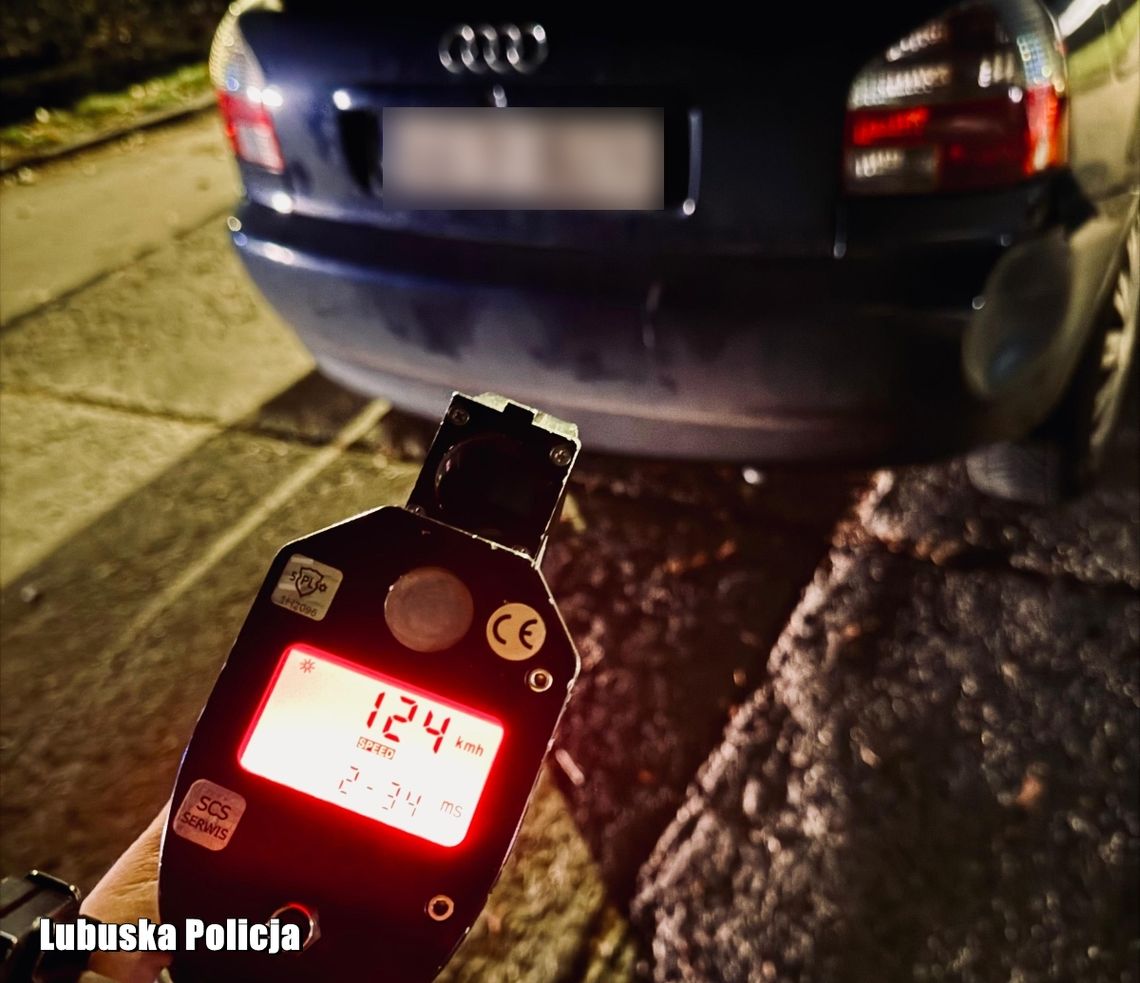 Pędził 124 km/h w terenie zabudowanym