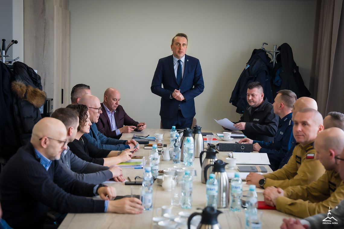 Pilne posiedzenie Miejskiego Zespołu Zarządzania Kryzysowego w Zielonej Górze