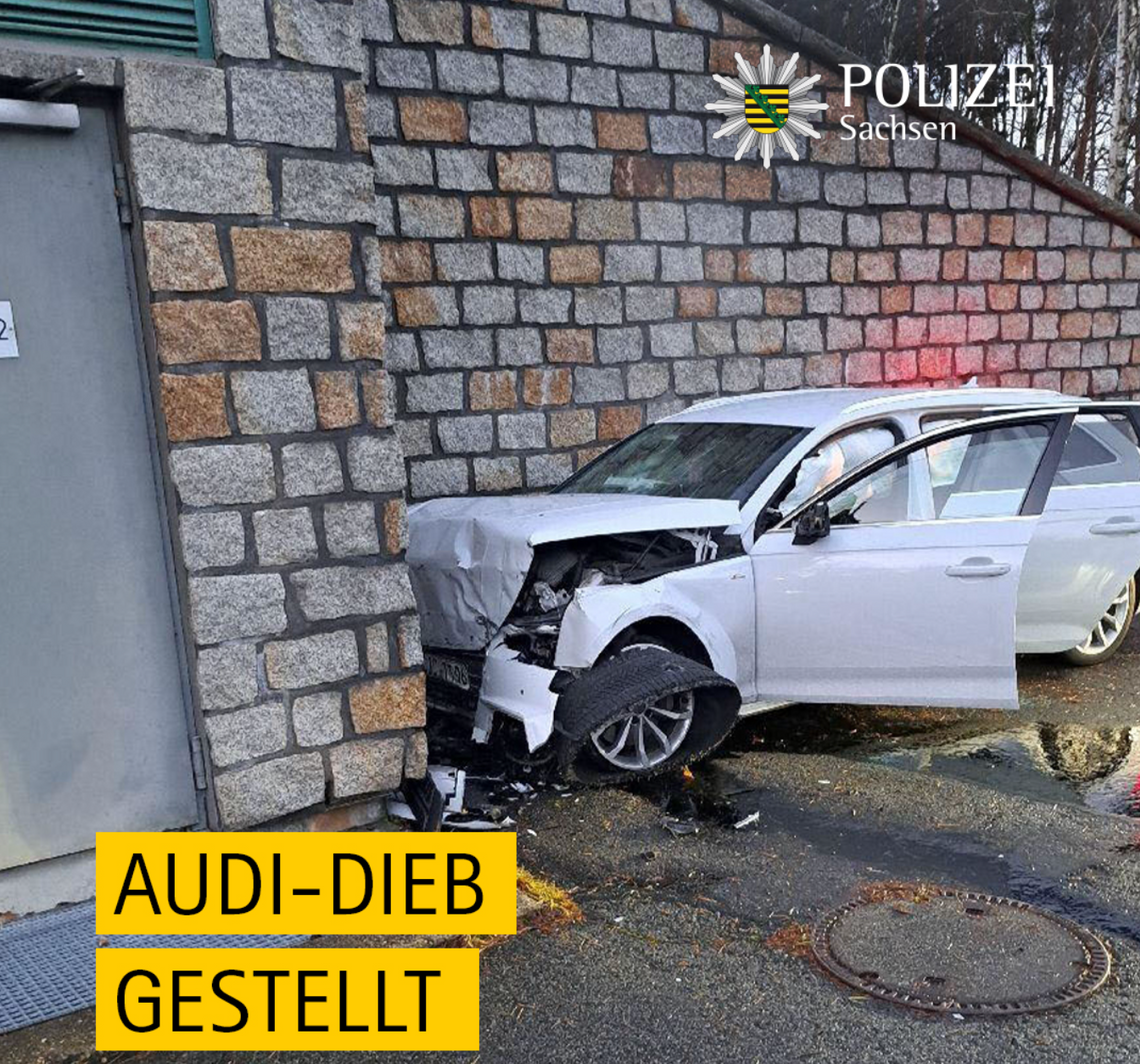 Polak rozbił kradzione Audi na autostradzie A4 przed tunelem Königshainer