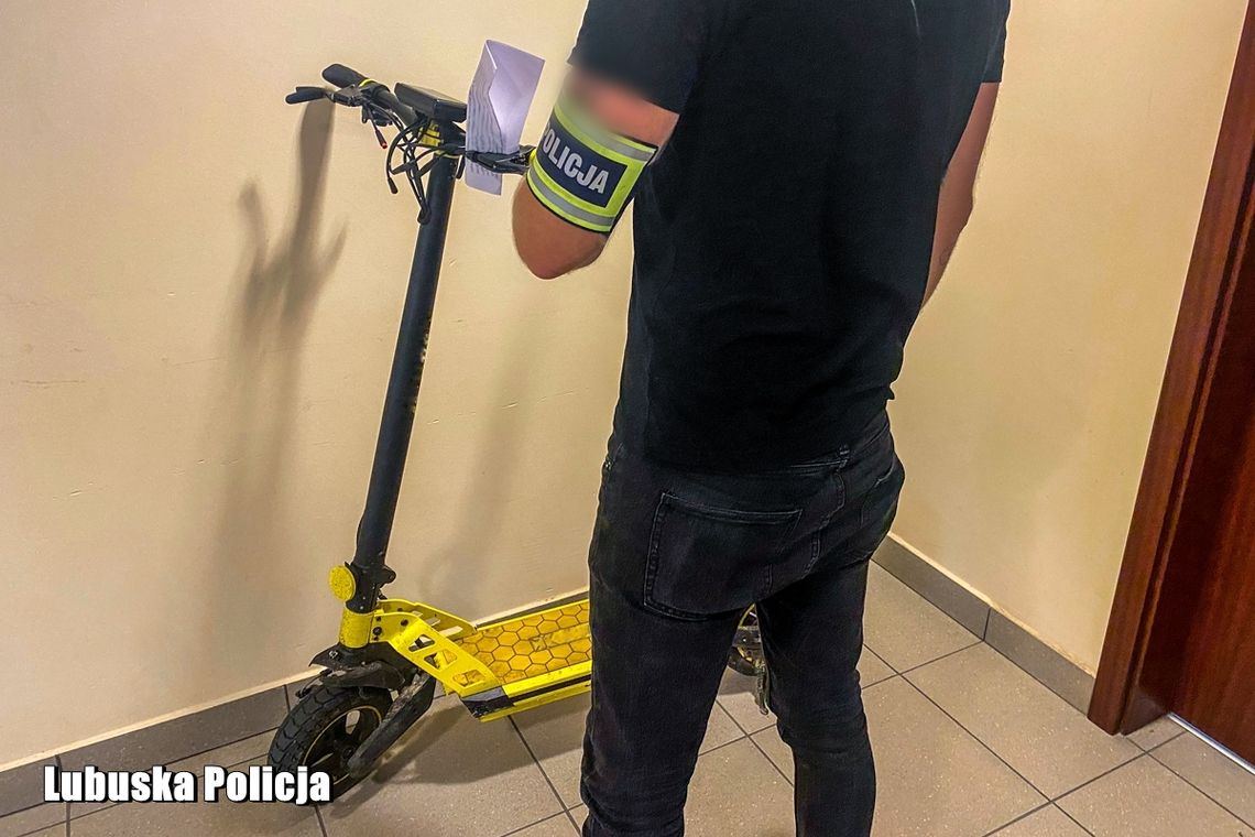 Policjanci odzyskali skradzioną hulajnogę wartą 3 tysiące złotych