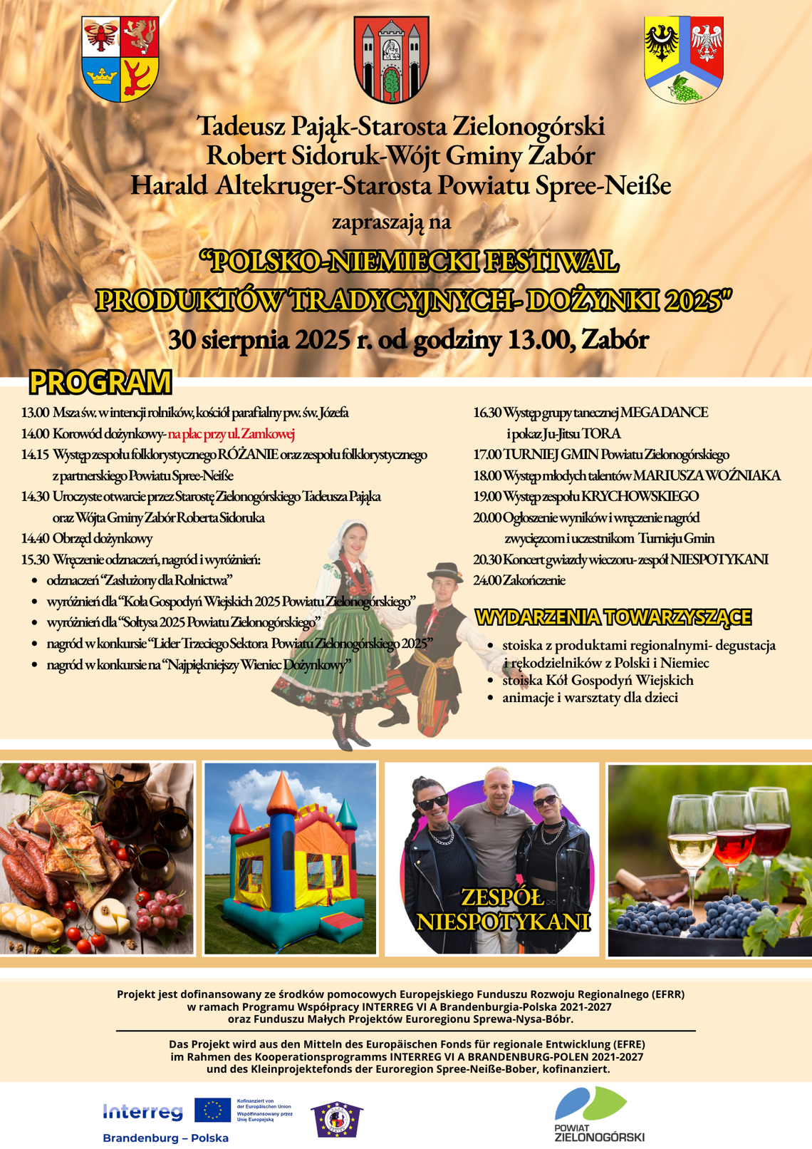 Polsko-Niemiecki Festiwal Produktów Tradycyjnych i Dożynki 2025 w Zaborze