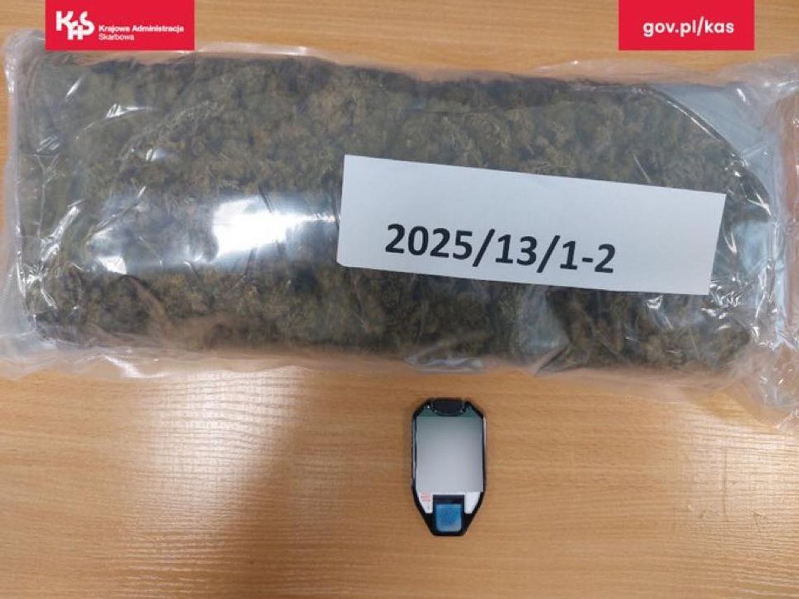 Ponad kilogram marihuany zabezpieczony w przesyłce w Zielonej Górze