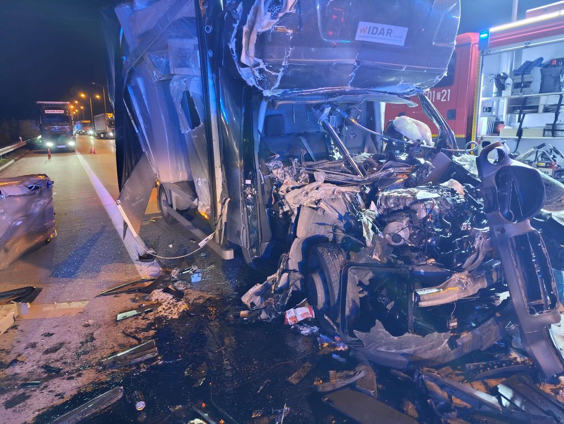 Poważny wypadek na autostradzie A4 Poważny wypadek na autostradzie A4