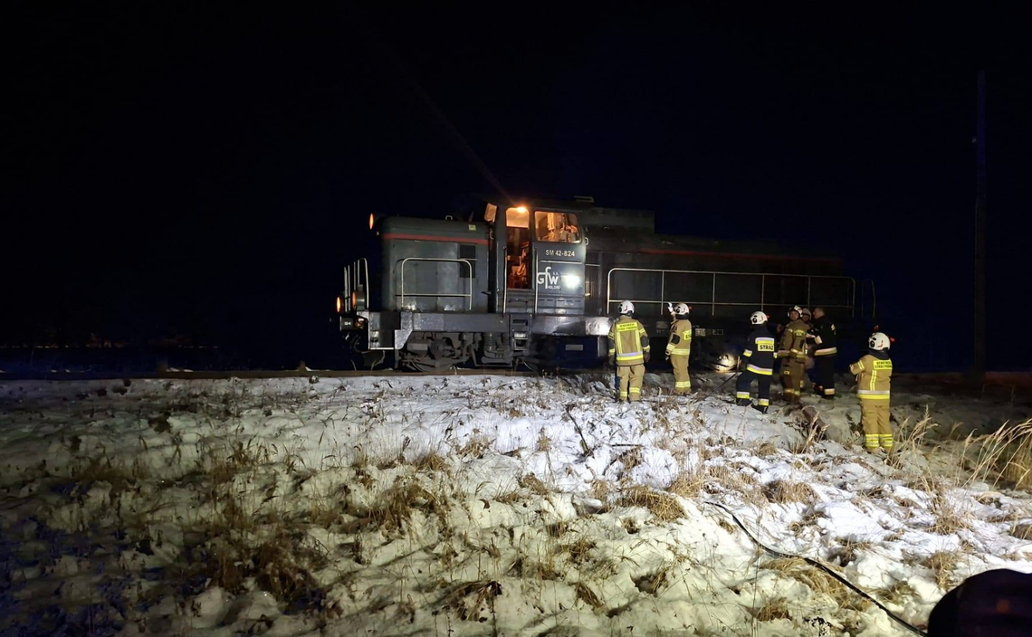 Pożar lokomotywy na trasie Węgliniec - Ruszów Pożar lokomotywy na trasie Węgliniec - Ruszów