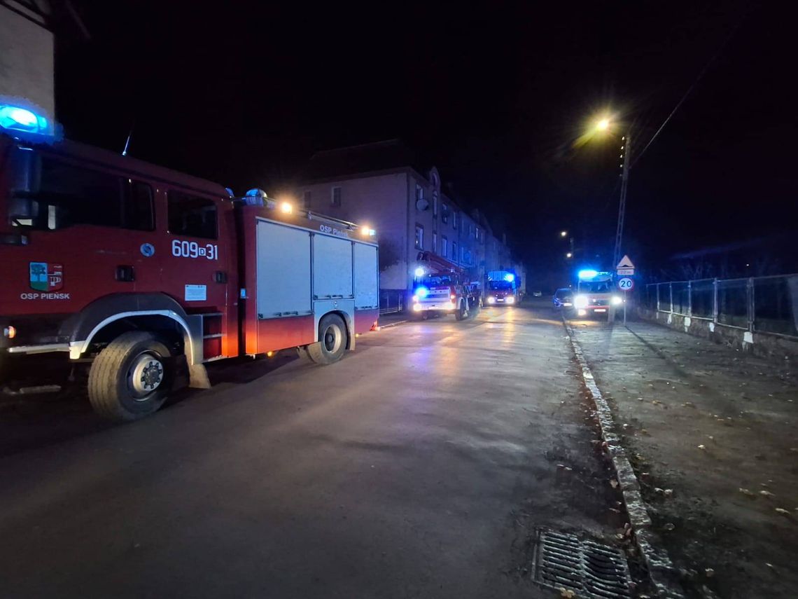 Pożar mieszkania w Pieńsku Pożar mieszkania w Pieńsku
