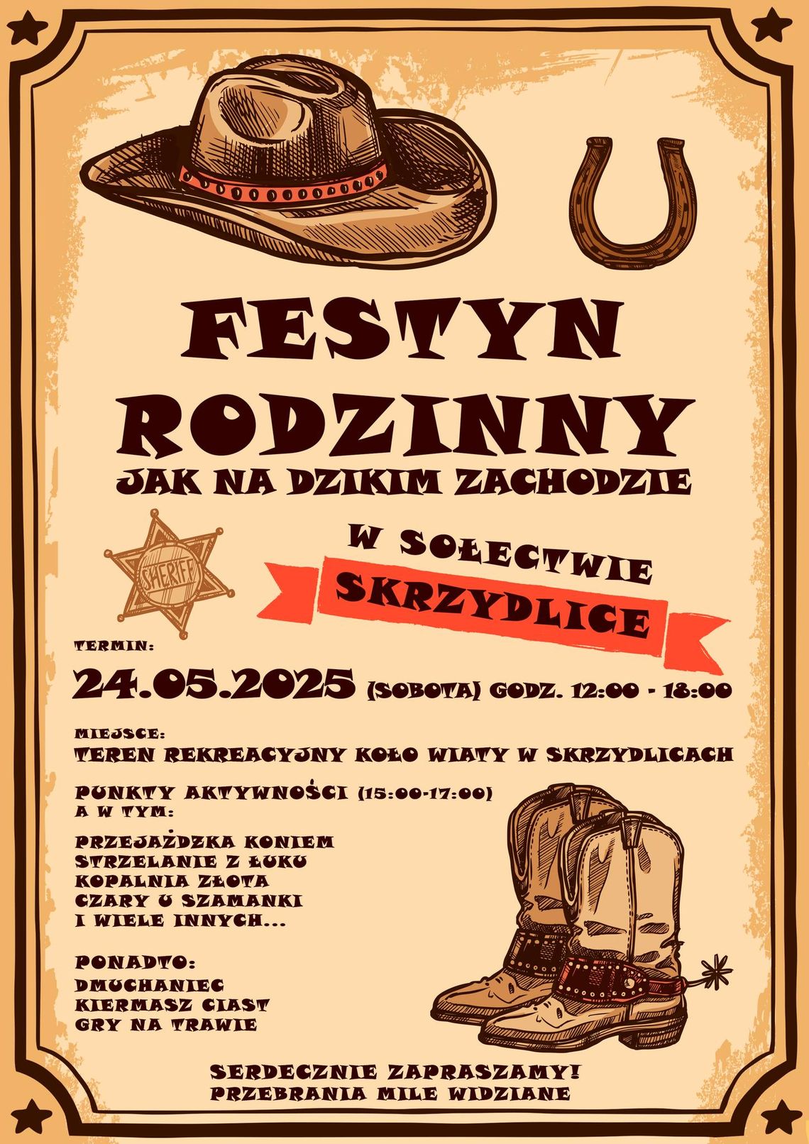 Rodzinny Festyn w klimacie Dzikiego Zachodu!