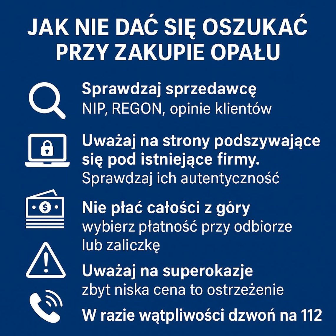 Sezon grzewczy to żniwa dla oszustów
