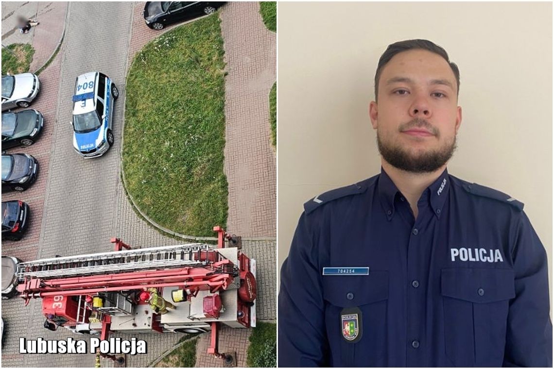 Słubice: Dzielnicowy uratował 83-latkę, która upadła na balkonie