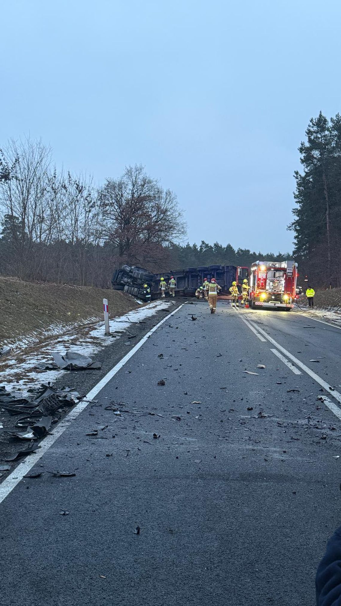 Śmiertelny wypadek na DK22