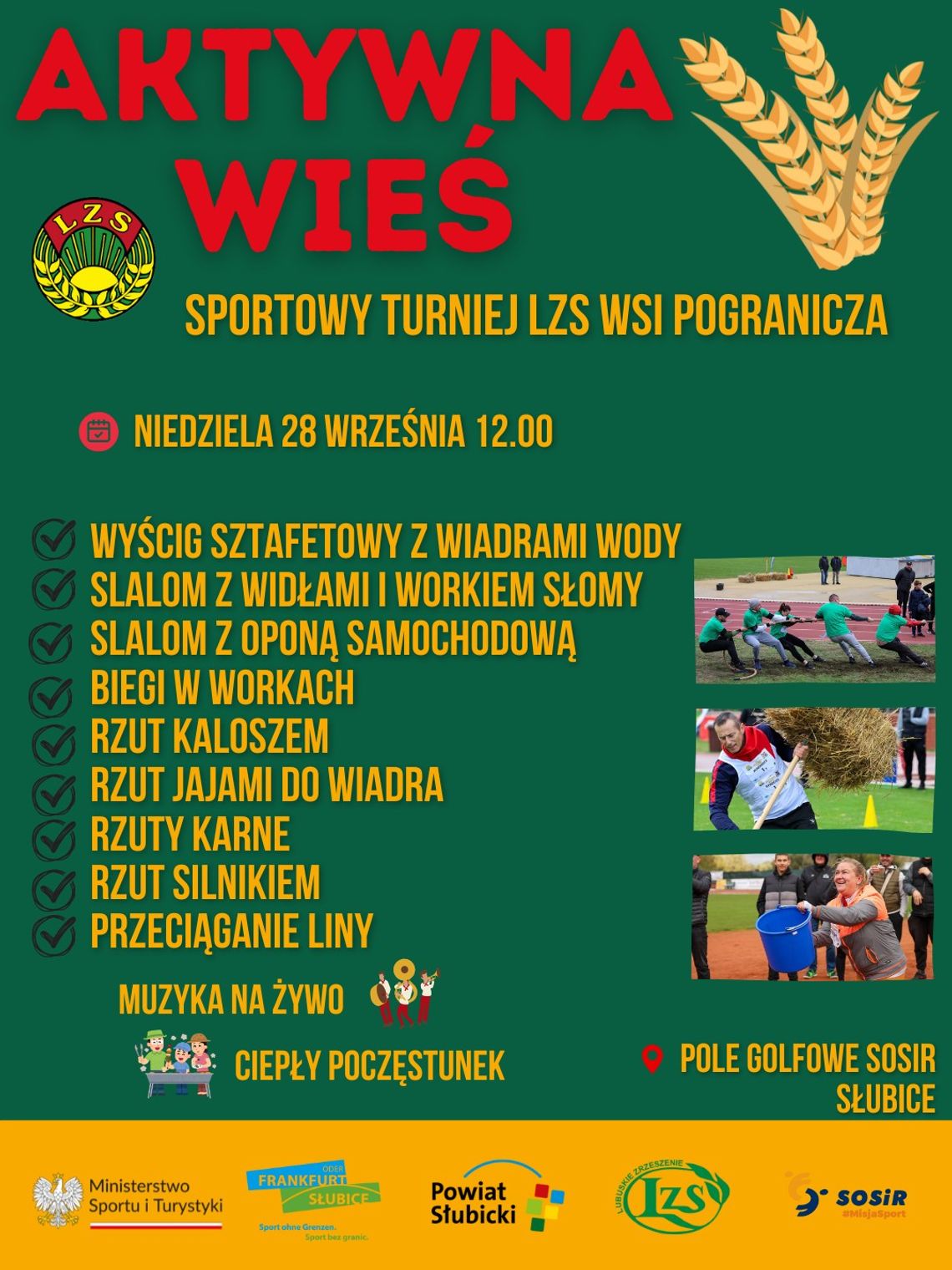Sportowy Turniej LZS Wsi Pogranicza w ramach ogólnopolskiego programu „Aktywna wieś”.